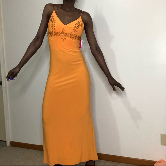 MORGAN & Co | Prom Jersey Dress beaded Size 1/2 - Picture 4 of 9